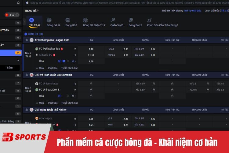 Phần mềm cá cược bóng đá - Khái niệm cơ bản